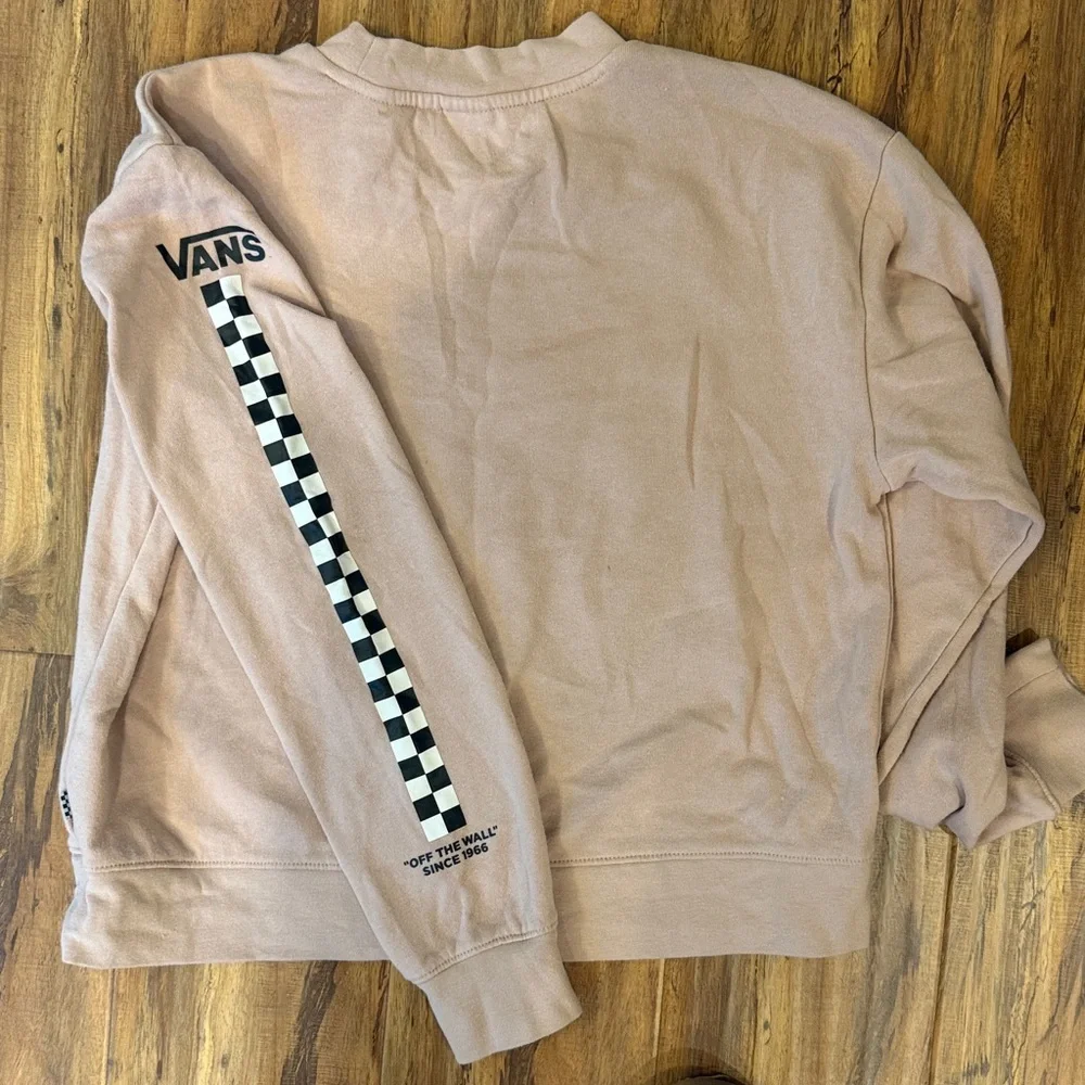 VANS Off The Wall Since 1966 Pink Long Sleeve Pull Over Sweatshirt Small - Picture 5 of 5